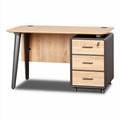 Bureau en bois avec tiroirs de rangement dimensions 120 x 60 x 75cm