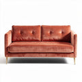 Canapé en velours rose 180 x 85 x 75cm pour salon moderne